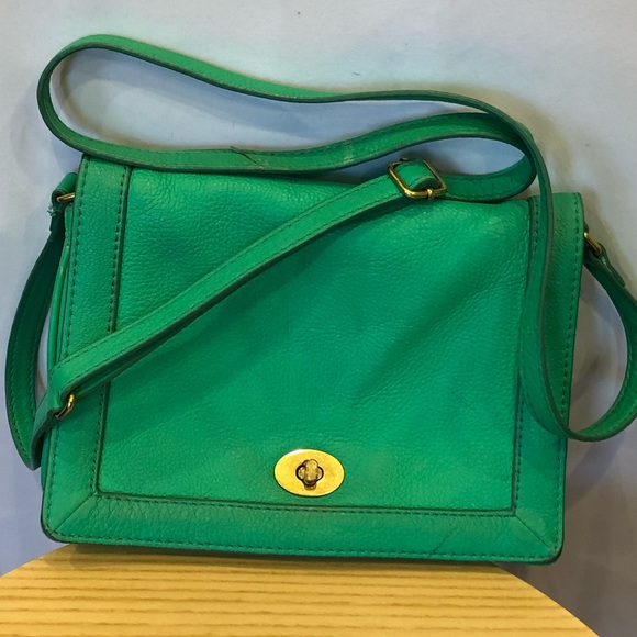 J. Crew Bags J Crew Green Leather Crossbody Bag Poshmark
